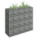 Gabion Raised Bed Galvanised Steel 90x30x90 Cm Oaplto