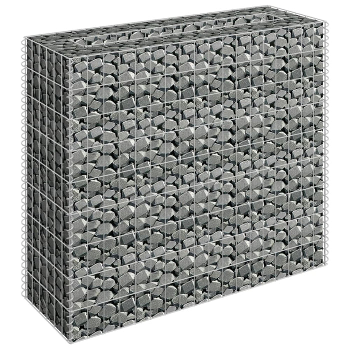 Gabion Raised Bed Galvanised Steel 90x30x90 Cm Oaplto