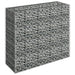 Gabion Raised Bed Galvanised Steel 90x30x90 Cm Oaplto