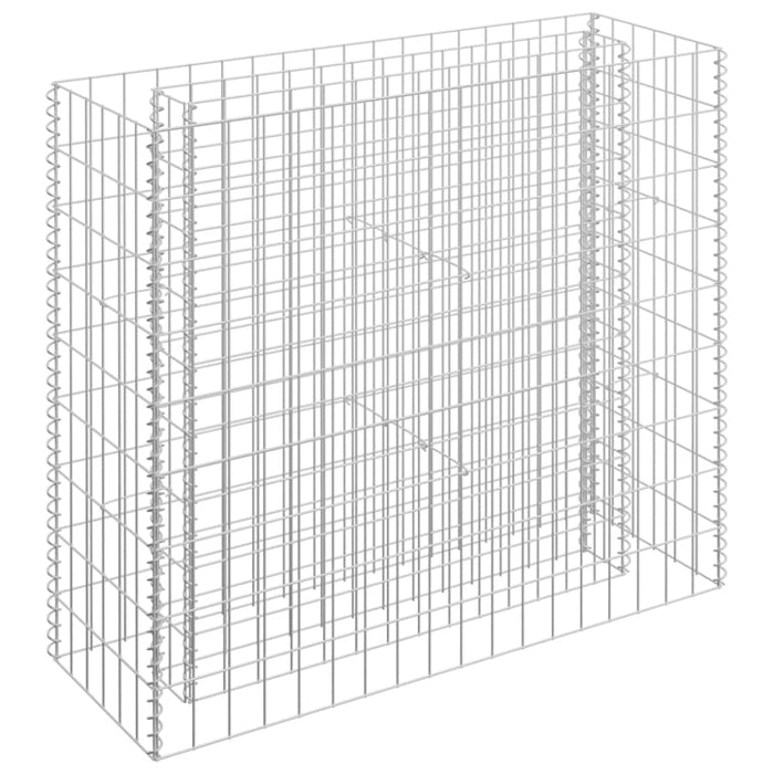 Gabion Raised Bed Galvanised Steel 90x30x90 Cm Oaplto