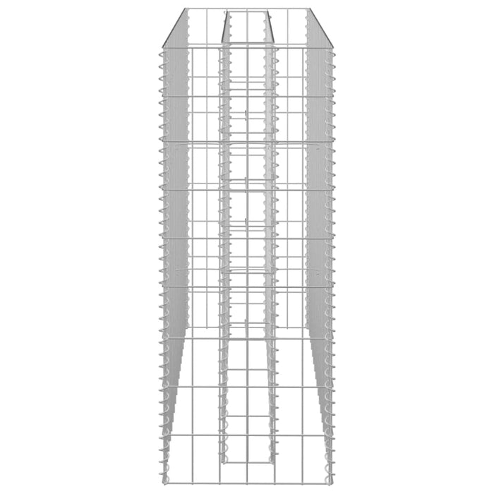 Gabion Raised Bed Galvanised Steel 90x30x90 Cm Oaplto