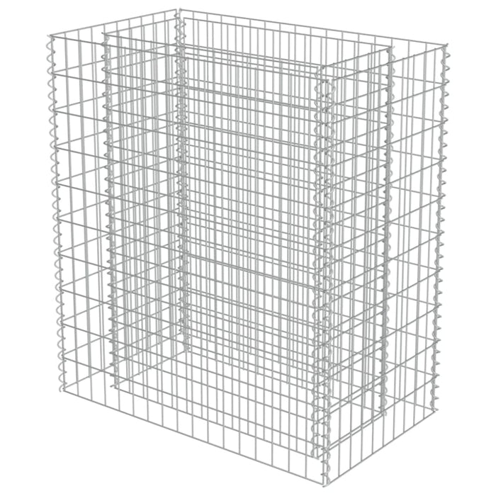 Gabion Raised Bed Galvanised Steel 90x50x100 Cm Oatpln