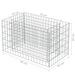 Gabion Raised Bed Galvanised Steel 90x50x50 Cm Oatplk