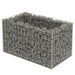 Gabion Raised Bed Galvanised Steel 90x50x50 Cm Oatplk