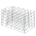 Gabion Raised Bed Galvanised Steel 90x50x50 Cm Oatplk