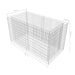 Gabion Raised Bed Steel 180x90x100 Cm Silver Oaxtll