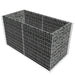 Gabion Raised Bed Steel 180x90x100 Cm Silver Oaxtll