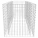 Gabion Raised Bed Steel 180x90x100 Cm Silver Oaxtll