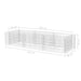 Gabion Raised Bed Steel 270x90x50 Cm Oaxppl