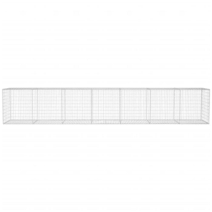 Gabion Wall with Cover Galvanised Steel 600x50x100 Cm Oaxptb