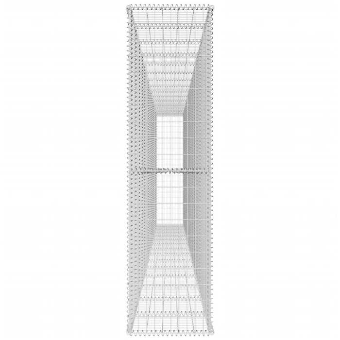 Gabion Wall with Cover Galvanised Steel 600x50x200 Cm Oaxpto