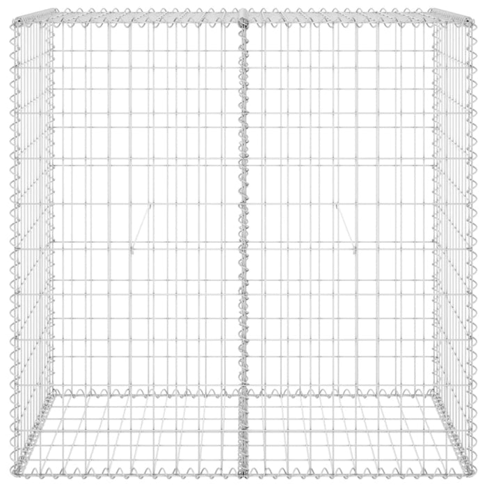 Gabion Wall with Covers Galvanised Steel 100x60x100 Cm