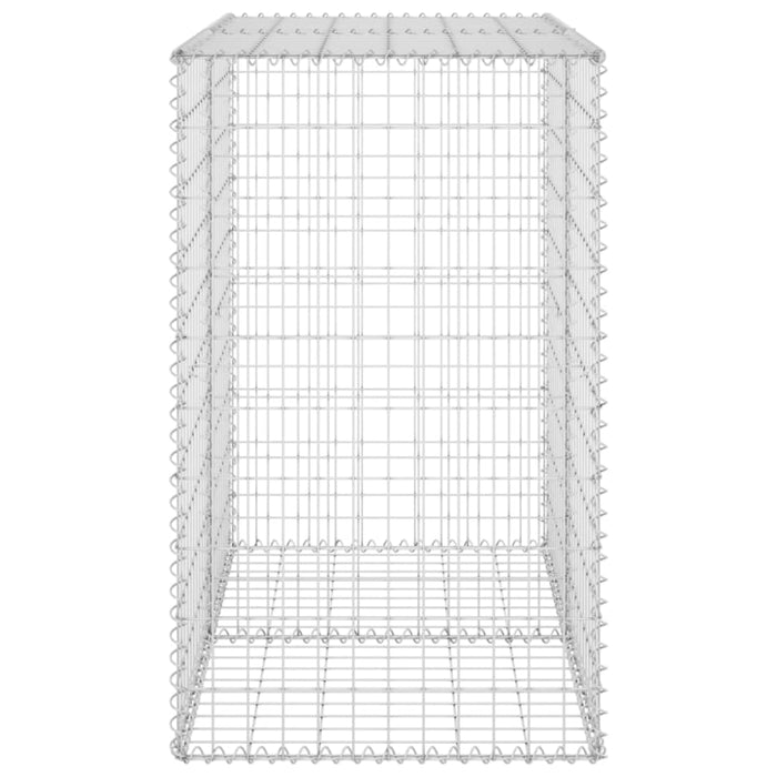 Gabion Wall with Covers Galvanised Steel 100x60x100 Cm