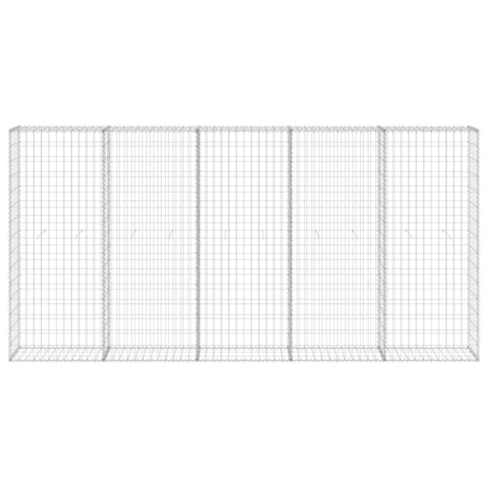 Gabion Wall with Covers Galvanised Steel 300x30x150 Cm