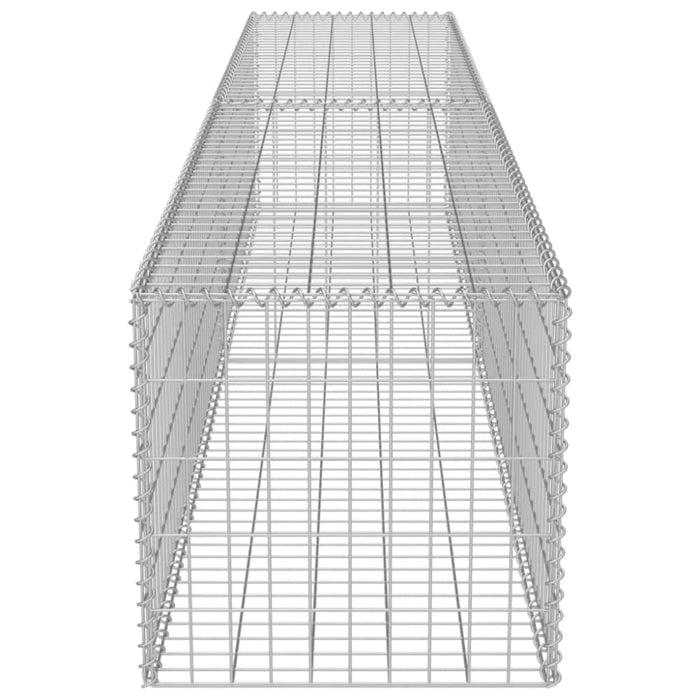 Gabion Wall with Covers Galvanised Steel 300x50x50 Cm Oatpko