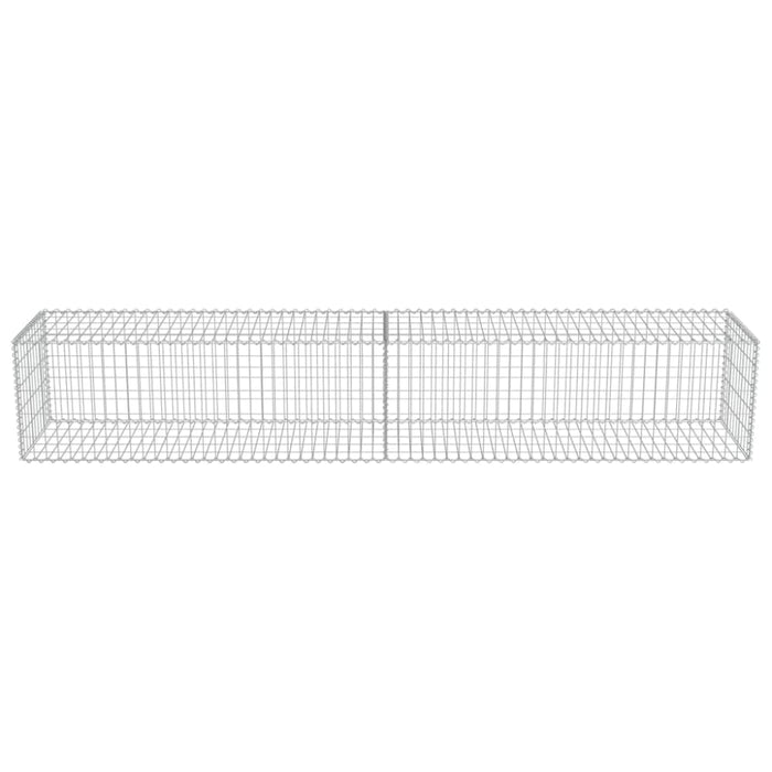 Gabion Wall with Covers Galvanised Steel 300x50x50 Cm Oatpko
