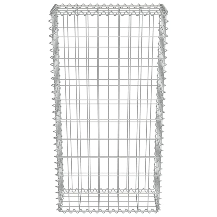 Gabion Wall with Covers Galvanised Steel 50x20x100 Cm Oatpil