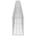 Gabion Wall with Covers Galvanised Steel 600x30x50 Cm Oatpnt