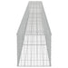 Gabion Wall with Covers Galvanised Steel 600x50x50 Cm Oatpno