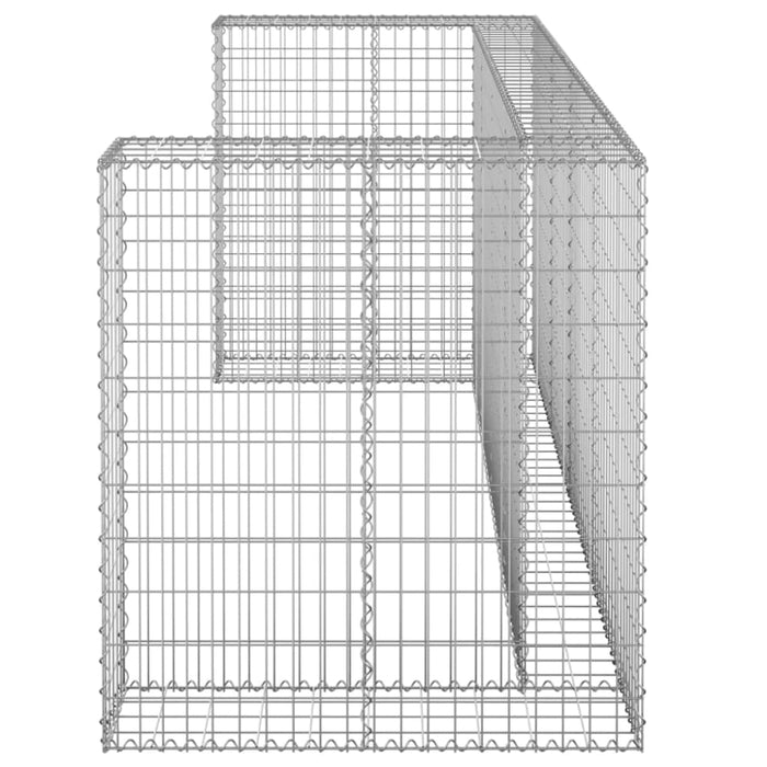 Gabion Wall for Garbage Bins Galvanised Steel 250x100x110
