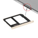 For Galaxy A9 2016 / A9000 Sim Card Tray and Micro Sd Gold