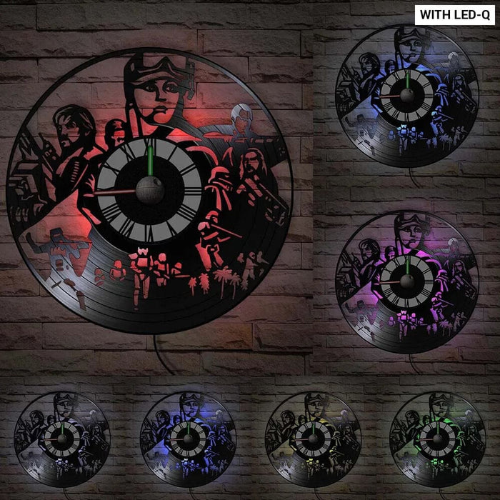 Galaxy Far Away Vinyl Record Wall Clock