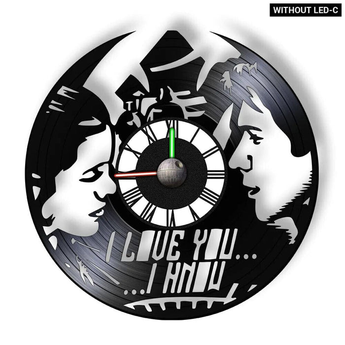 Galaxy Far Away Vinyl Record Wall Clock