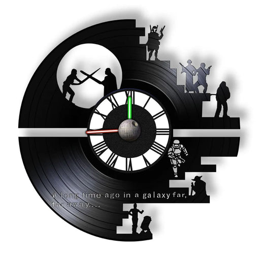 Galaxy Far Away Vinyl Record Wall Clock