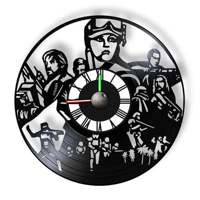 Galaxy Far Away Vinyl Record Wall Clock