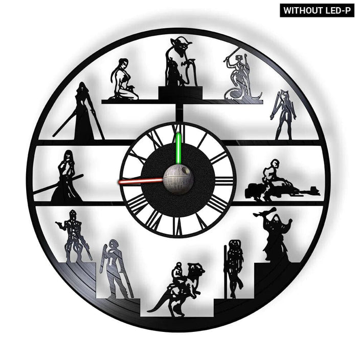 Galaxy Far Away Vinyl Record Wall Clock