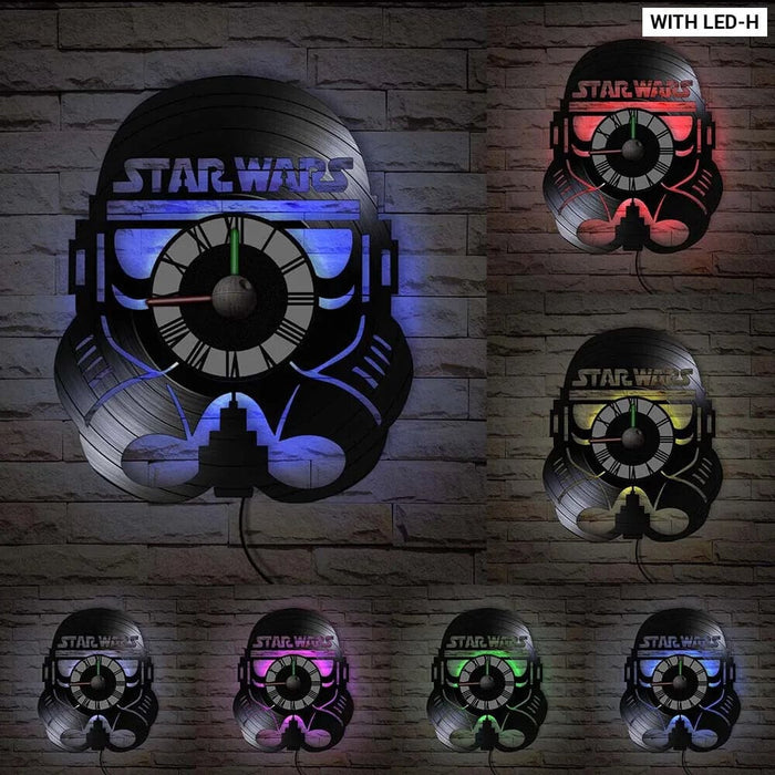 Galaxy Far Away Vinyl Record Wall Clock