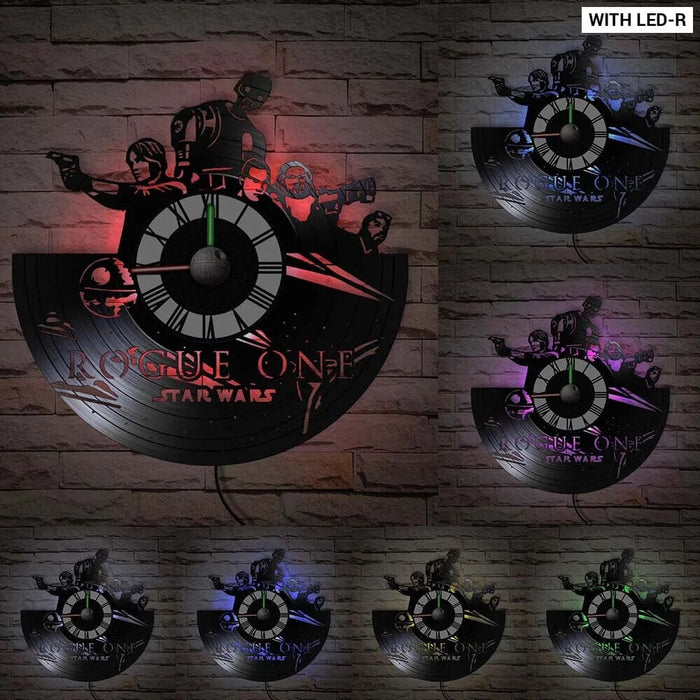 Galaxy Far Away Vinyl Record Wall Clock