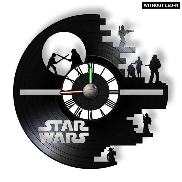 Galaxy Far Away Vinyl Record Wall Clock