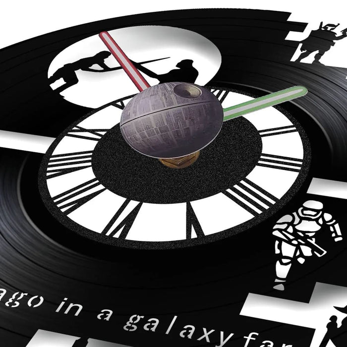 Galaxy Far Away Vinyl Record Wall Clock
