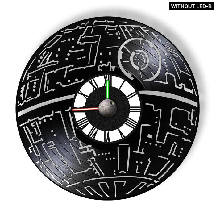 Galaxy Far Away Vinyl Record Wall Clock