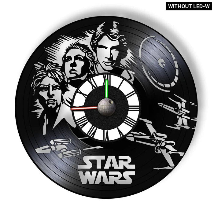Galaxy Far Away Vinyl Record Wall Clock