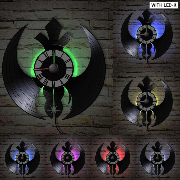 Galaxy Far Away Vinyl Record Wall Clock