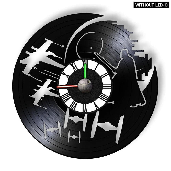 Galaxy Far Away Vinyl Record Wall Clock