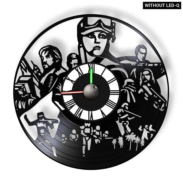 Galaxy Far Away Vinyl Record Wall Clock