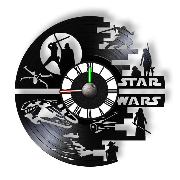 Galaxy Far Away Vinyl Record Wall Clock