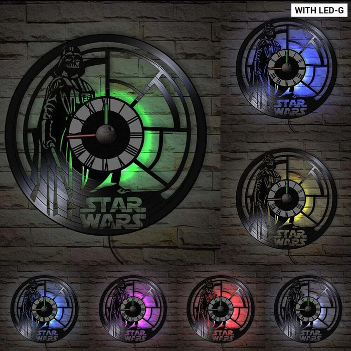 Galaxy Far Away Vinyl Record Wall Clock