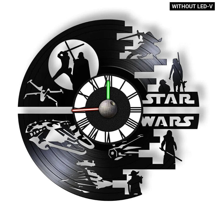 Galaxy Far Away Vinyl Record Wall Clock