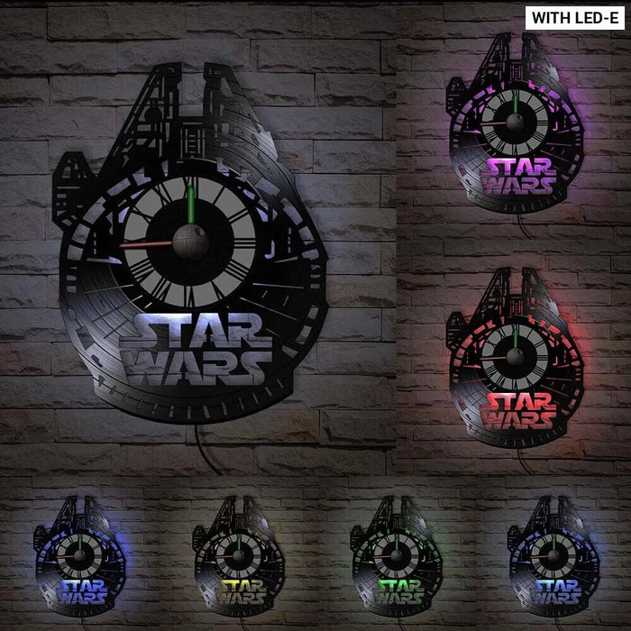 Galaxy Far Away Vinyl Record Wall Clock