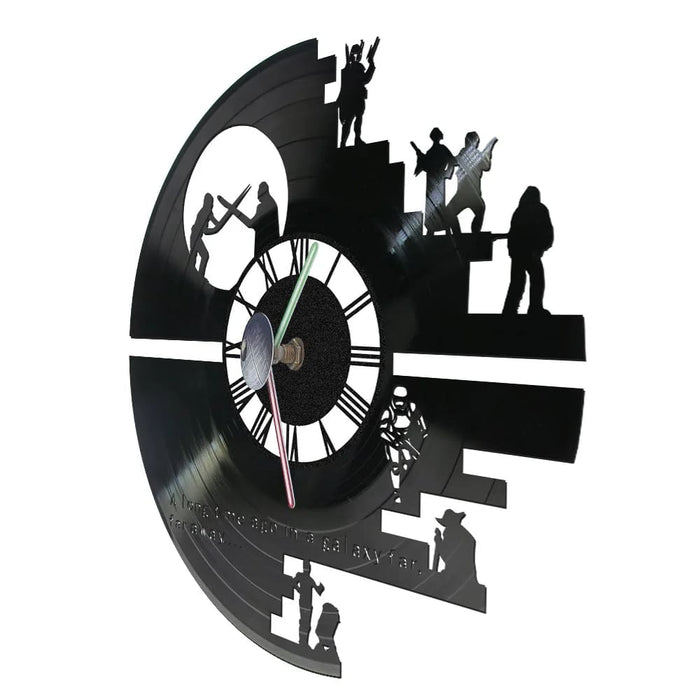 Galaxy Far Away Vinyl Record Wall Clock
