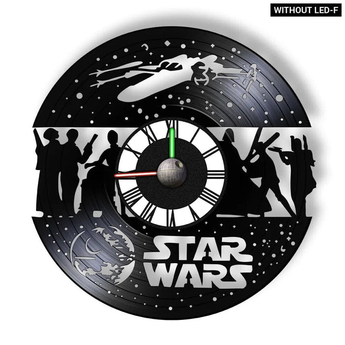 Galaxy Far Away Vinyl Record Wall Clock