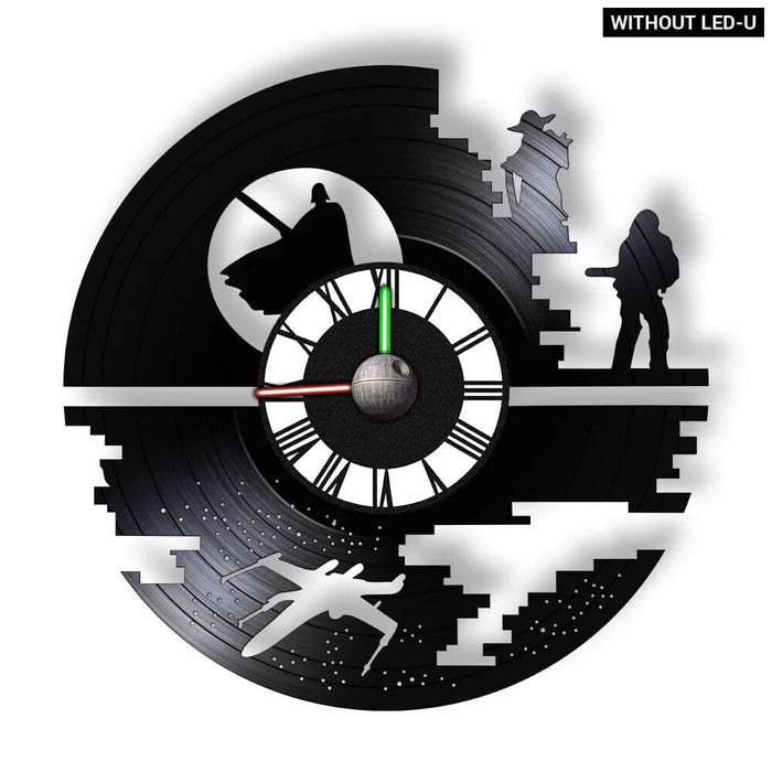 Galaxy Far Away Vinyl Record Wall Clock