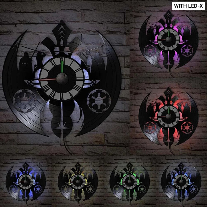 Galaxy Far Away Vinyl Record Wall Clock