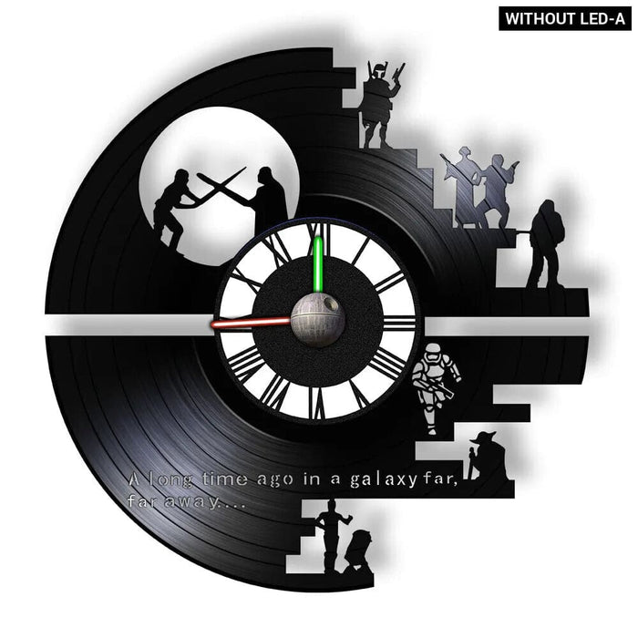 Galaxy Far Away Vinyl Record Wall Clock