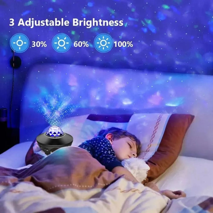 Galaxy Night Light with Music Speaker for Bedroom Decor