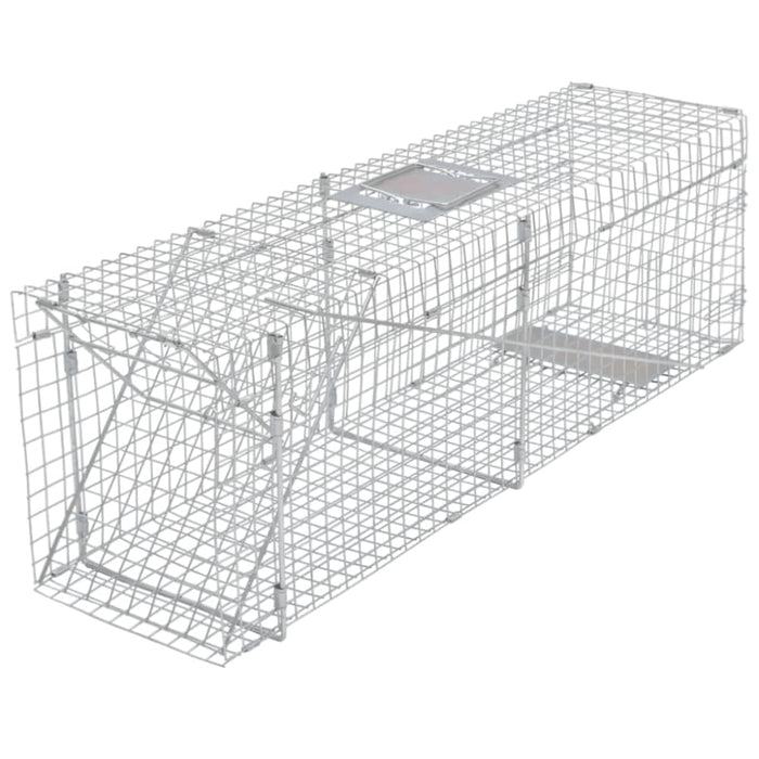 Galvanised Live Trap 100 Cm Oibxtn